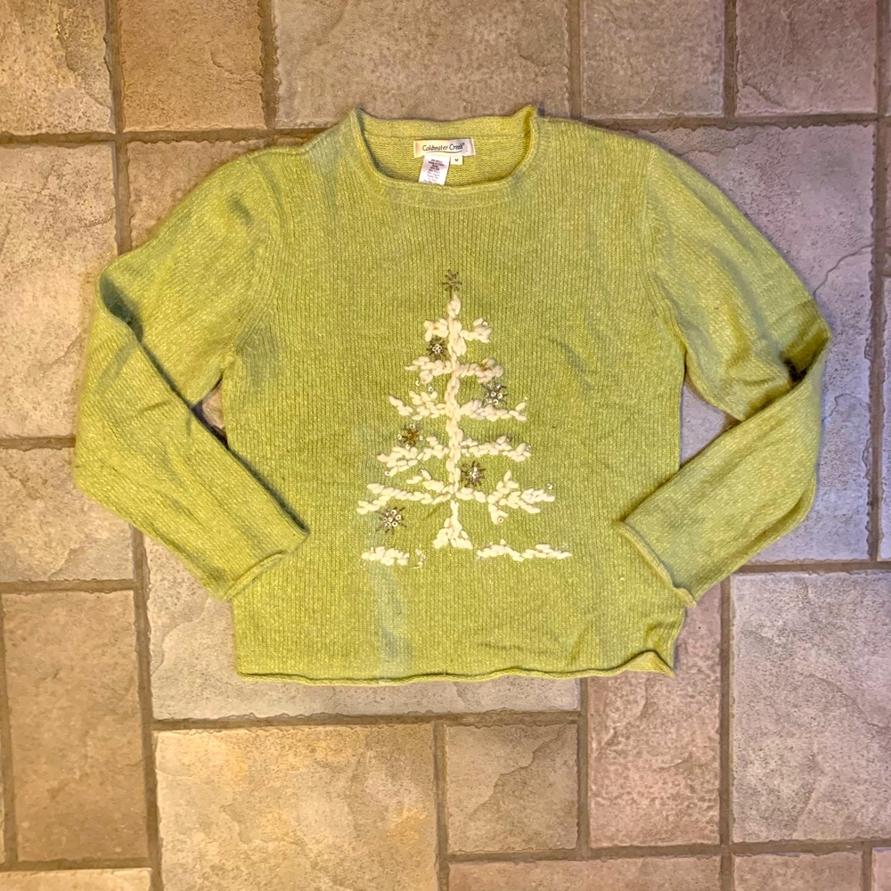 Coldwater Creek womens medium Christmas sweater